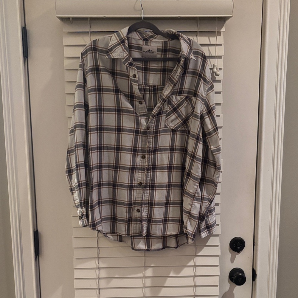 Stylish Plaid Button-Up Shirt